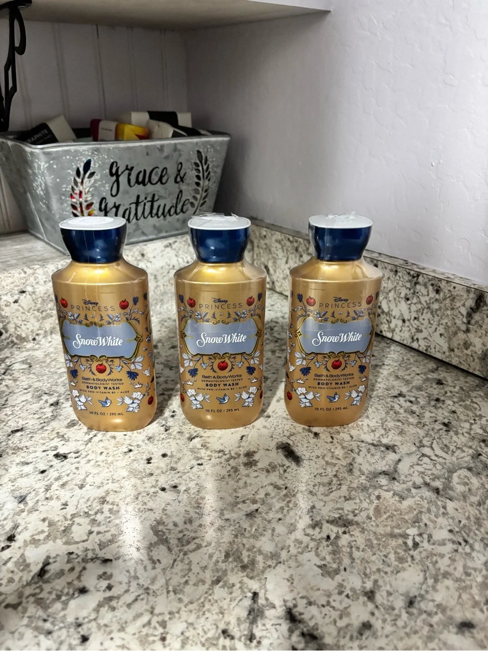 3 New Bath & Body Works Disney Princess Snow White Body Washes. NIP
